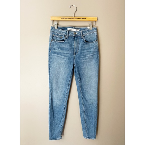 Lovers + Friends Mason Denim Jeans High Waist Skinny Medium Wash Revolve 27 - Picture 2 of 4